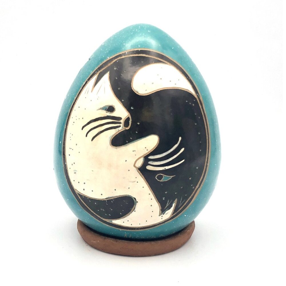 Clay Luminary -- Yin/Yang Cat
